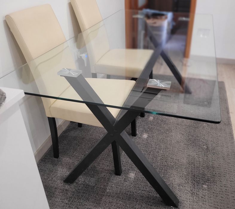 Mesas de vidro temperado