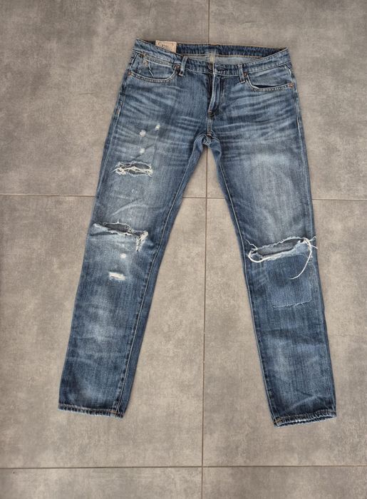 Ralph Lauren jeansy damskie rozmiar 27 spodnie jeansowe z rozdarciami