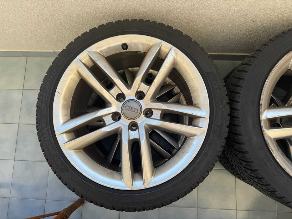 Jantes Audi TT 8J 18” Originais 8J0 601 025 AN + Pneus Dunlop Winter Sport 3D