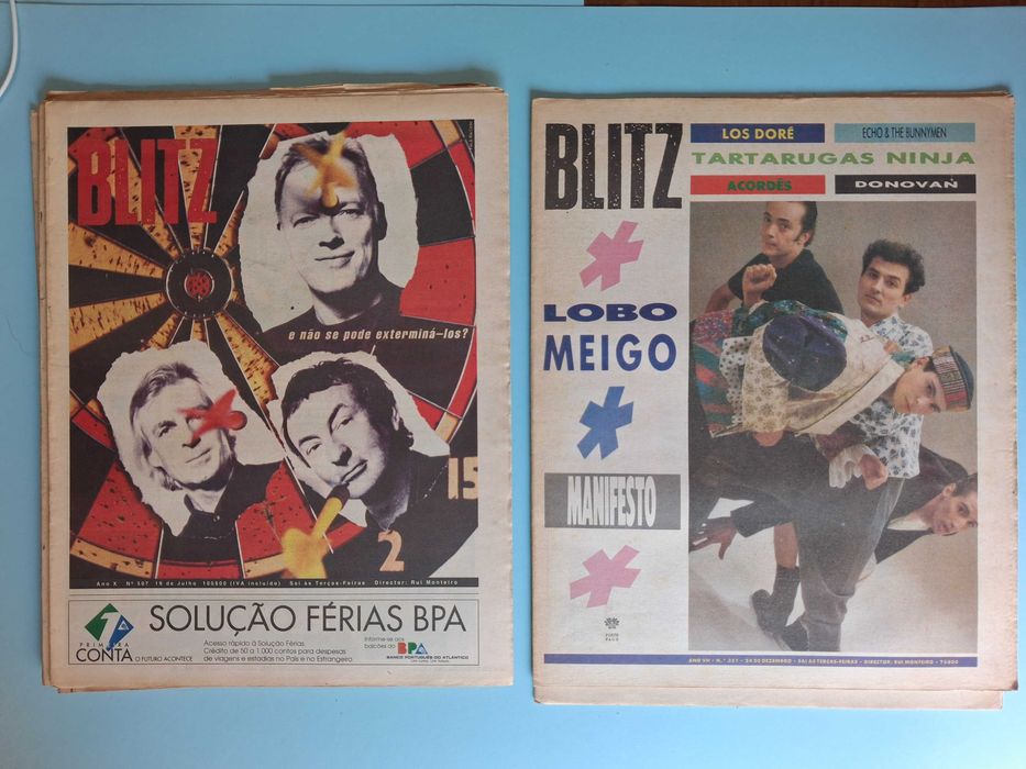 Grande lote de 37 jornais BLITZ antigos.  Preço do lote 40EUR