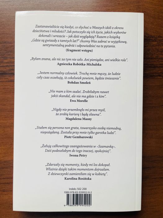 Książka Gdzie są gwiazdy z tamtych lat polecam