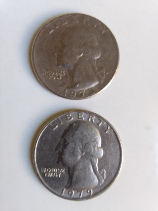 .4 moedas Quarter Dollar USA