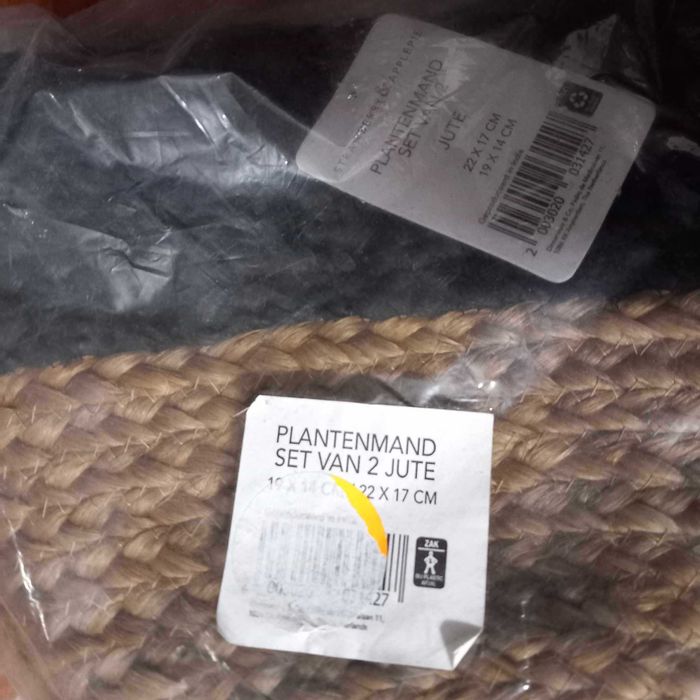 Cestas de Juta para decoração NOVO