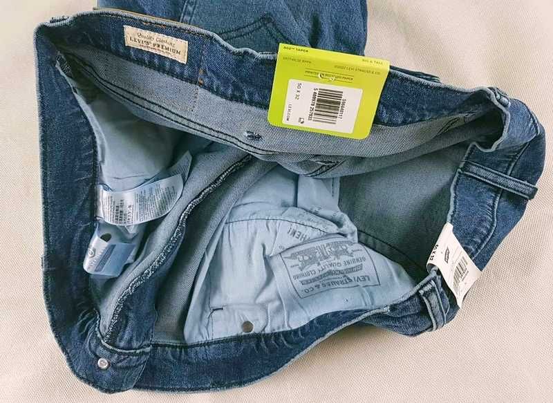 Nowe męskie jeansy Levi's 502 BIG&TALL bardzo wielkie oryg. Levisy - W50/L32