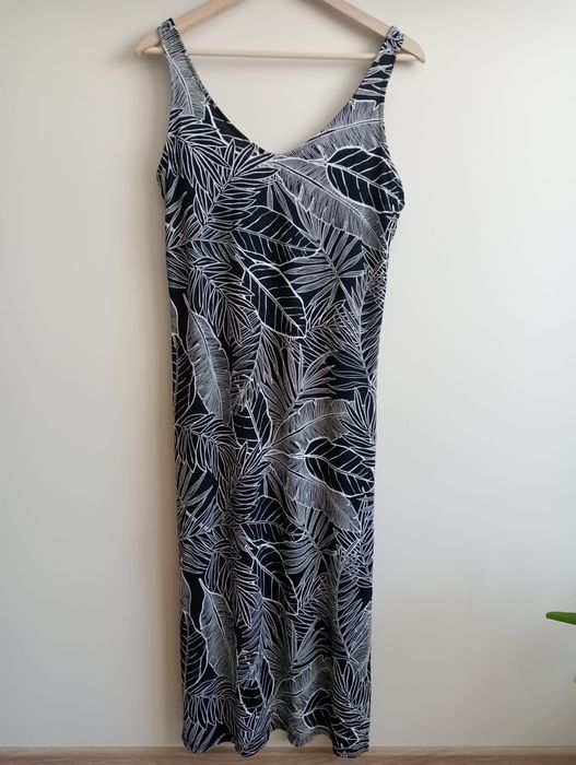 Wzorzysta długa sukienka F&F 42/XL
