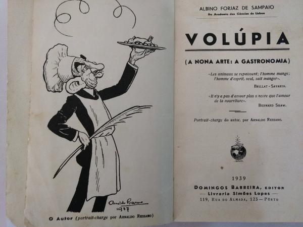 Volúpia  - A nona arte : a gastronomia livro de 1939