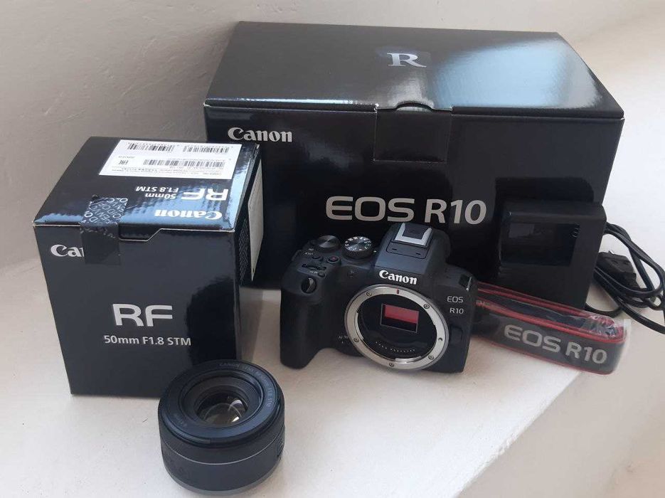 Фотоапарат Canon EOS R10 body та Об'єктив Canon RF 50 mm f/1.8 STM