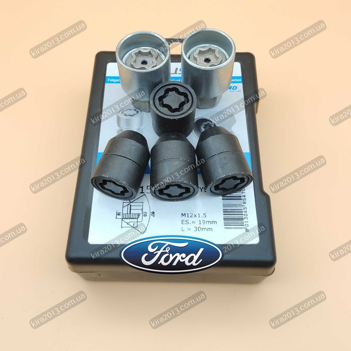 Гайки секретки Форд М12х1,5 высота 30мм Ford Fusion USA Mondeo Kuga