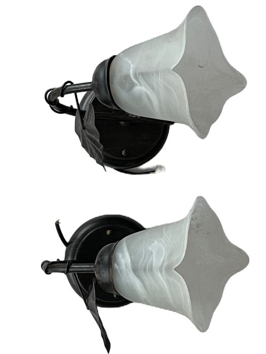 Par de apliques com tulipa