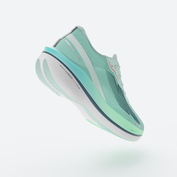 Sapatilhas de Corrida com Placa de Carbono Homem Kiprun KD900X.2 Verde