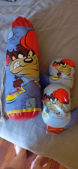 Saco de boxe e luvas LOONEY TUNES
