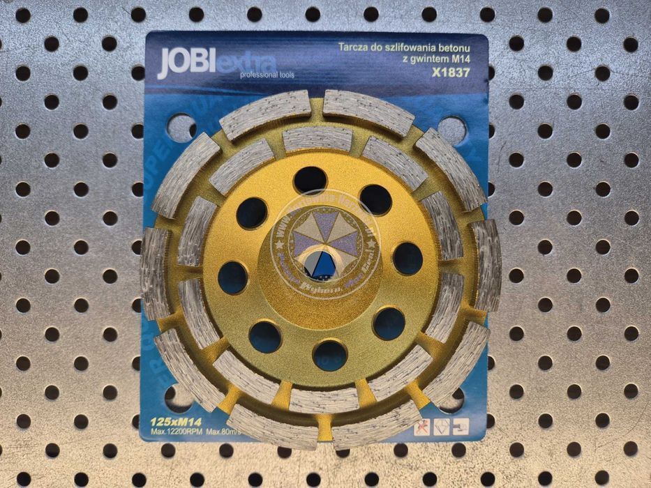 Diamentowa tarcza garnkowa do szlifowania betonu 125mm M14, segmentowa