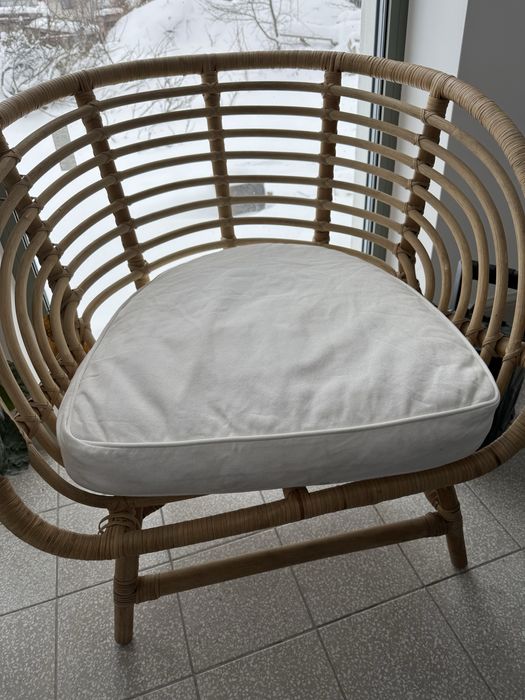 Fotel ratanowy ikea