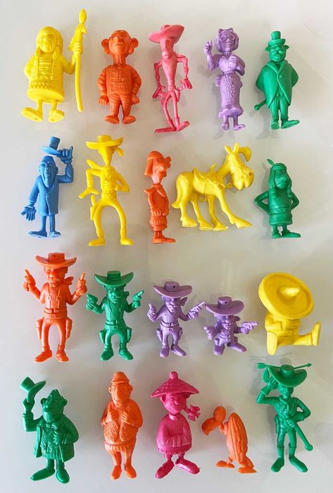 Complete Vintage Collection ~ "LUCKY LUKE" ~ 20 Monochrome Figures ~ 1970s