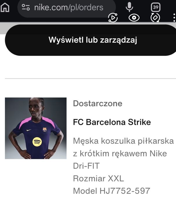FC Barcelona Strike koszulka tshirt