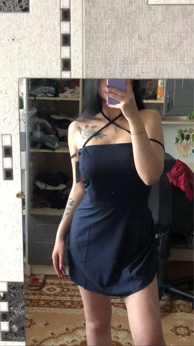 Платье летнее синее