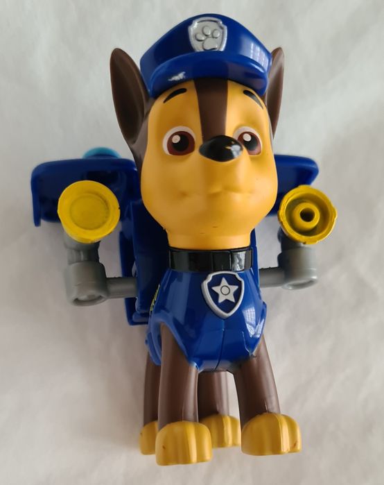 CHASE articulado Patrulha Pata Novo + crachá +  RUBBLE