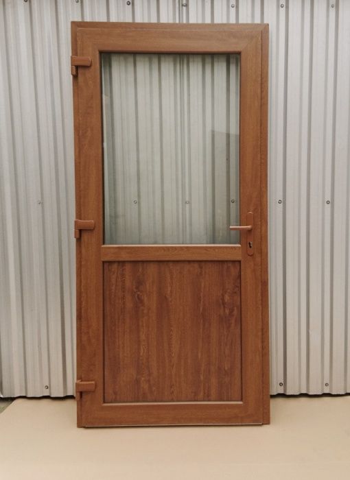 Nowe Drzwi tarasowe PCV złoty dąb 90 x 200 TRANSPORT CAŁA PL  dostępne