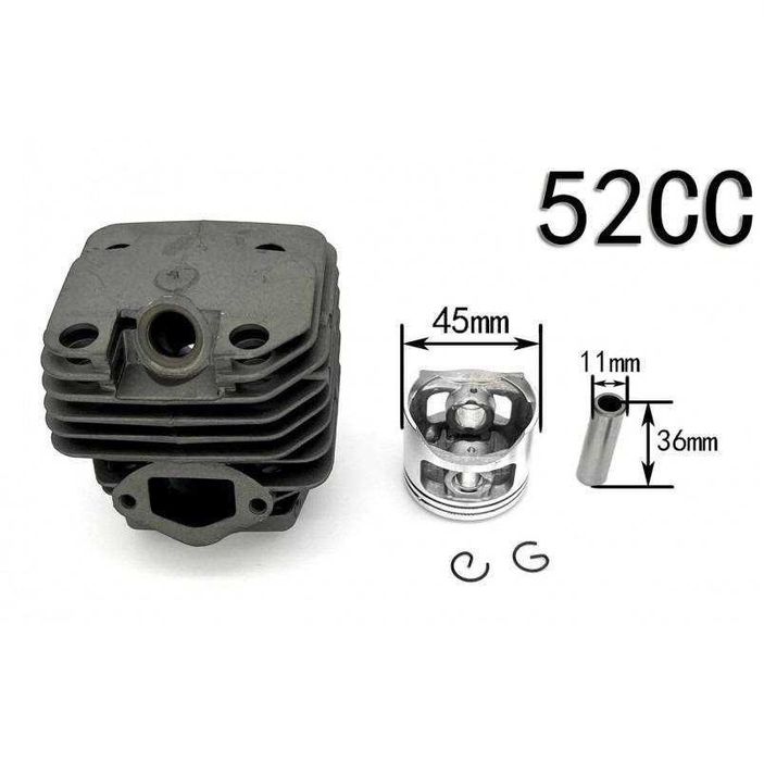 Komplet Cylinder Tłok do Piły spalinowej 45mm Utwardzany