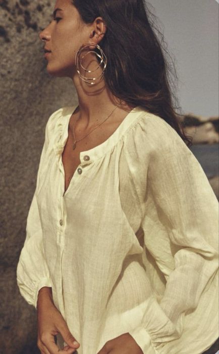 Блуза ZARA 100% рама розмір M- L