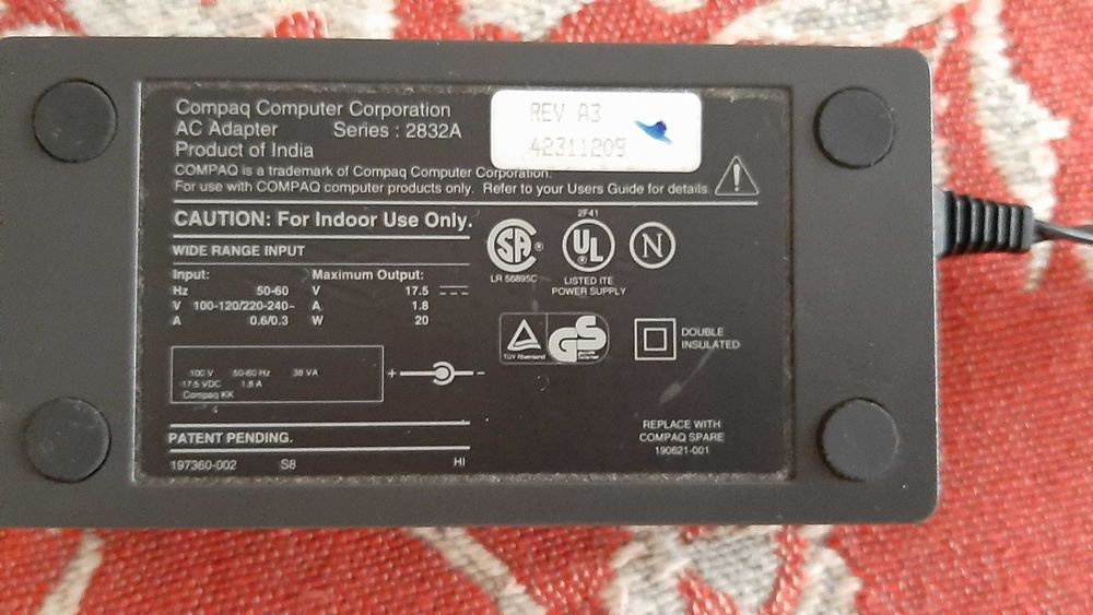 Carregador compaq original