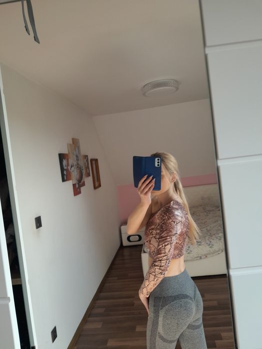 Crop top bluzka hiszpanka nowa na jedno ramię xxs xs s sexy impreza