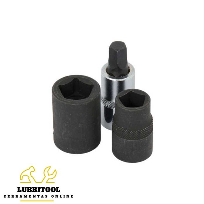 Jogo 3 Chaves Pentagonais 1/2" para Travões CT1893 | NOVAS