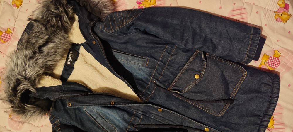 Куртка парка дуже тепла джинс