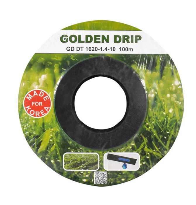 Емітерна стрічка Golden Drip для крапельного поливу — всі намотки