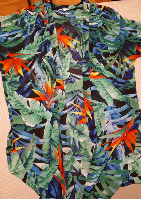 kimono, narzutka plażowa papaya + kostium GRATIS