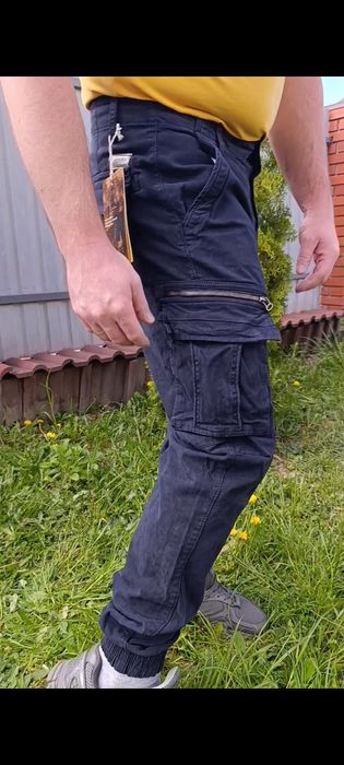 Чоловічі штани джогери LOSHAN олива чорні койот сині графіт коричневі