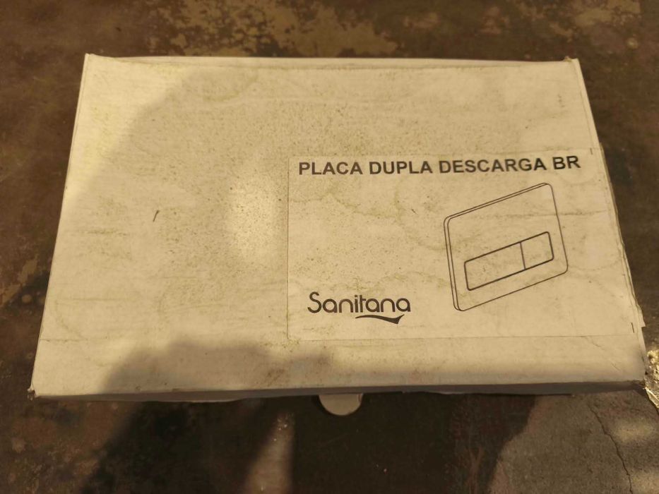 Placa de Descarga SANITANA Branca NOVA