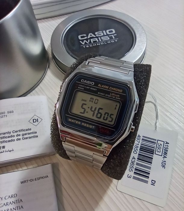 Годинник Casio A159W ОРИГИНАЛ! A158W Винтаж Ретро Часы Классические Касио Вінтаж Касіо Класика Новое