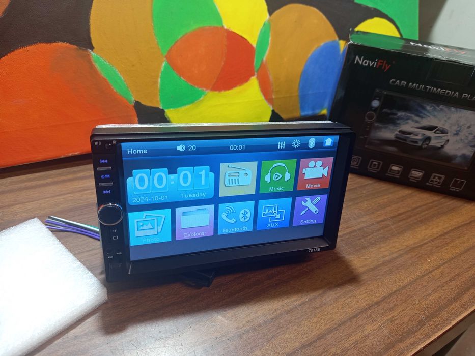 Auto Rádio 1 Din de 7 Polegadas Tela Touch Novo