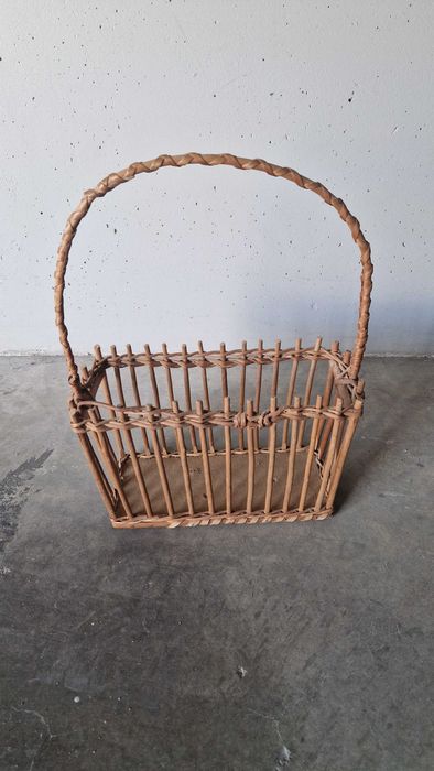 Cesto de vime, vintage