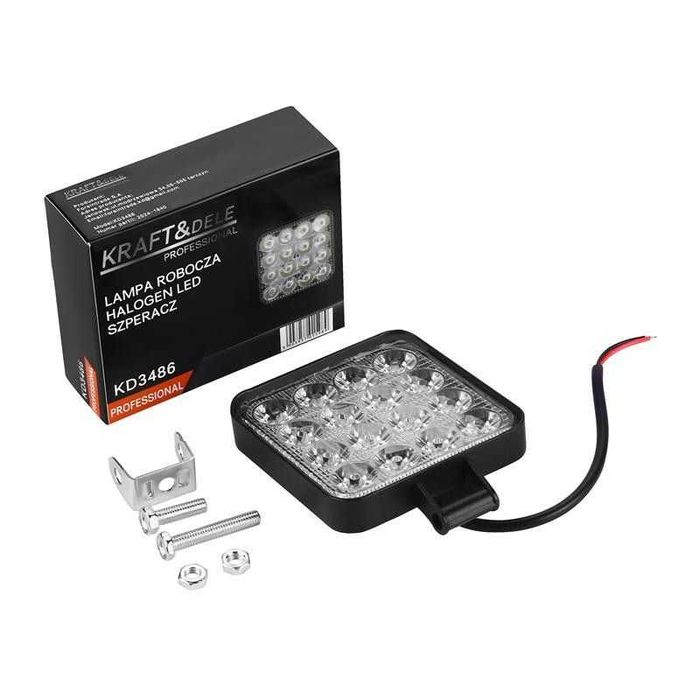 Lampa robocza zewnętrzna szperacz LED 12v 24v 7000lm 50W KD3486