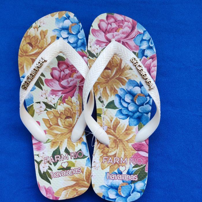 Havaianas Farm  novas senhora t41-42 europeu mod oral Rebeca