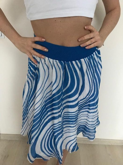 Iceberg® Spódniczka Letnia roz. M  iT42 Oryginał Jedwab Nowa Premium Gilmar® UNIKAT Promocja Made in Italy ICEBERG® Damska Lato Spódnica