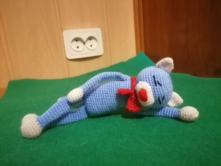 котик японський + сердечко магніт+ упаковка