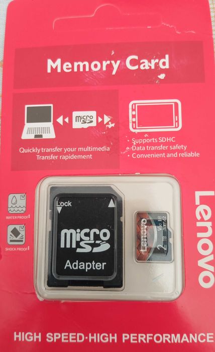 Cartão de memória micro SD de 2T - Lenovo - Novo