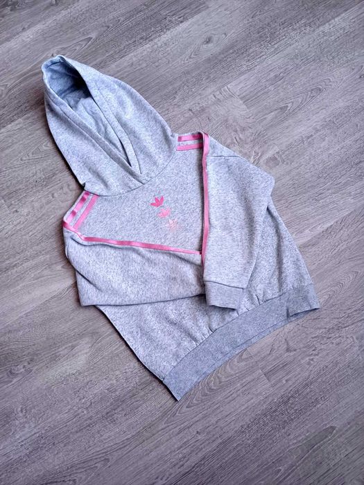 Adidas утеплене худі олімпійка /Nike світшот кофта на дівчинку 6-7р/11