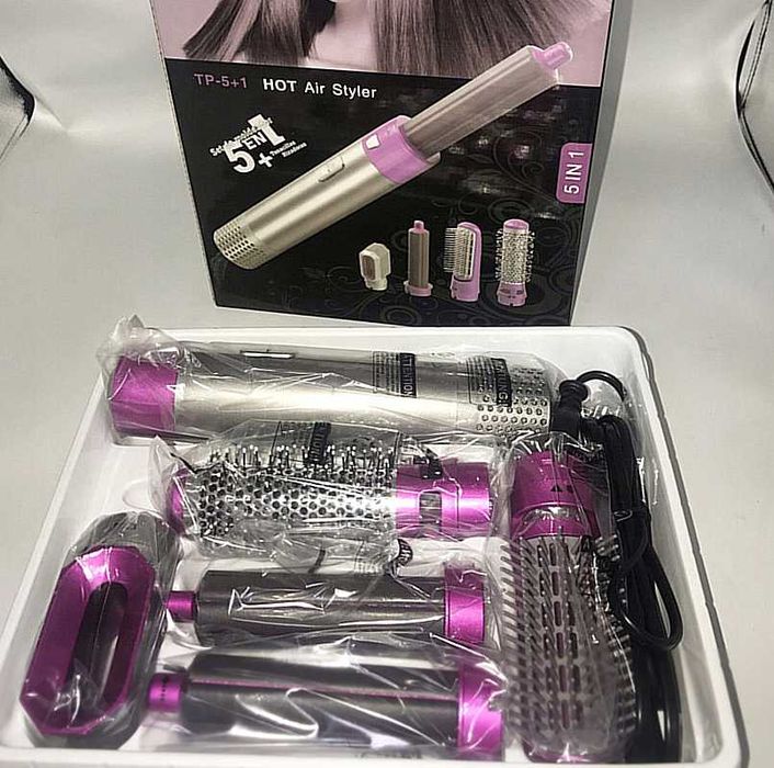 NOWA Suszarka Szczotka Zestaw 5w1 Suszarka Wielofunkcyjna Lokówka