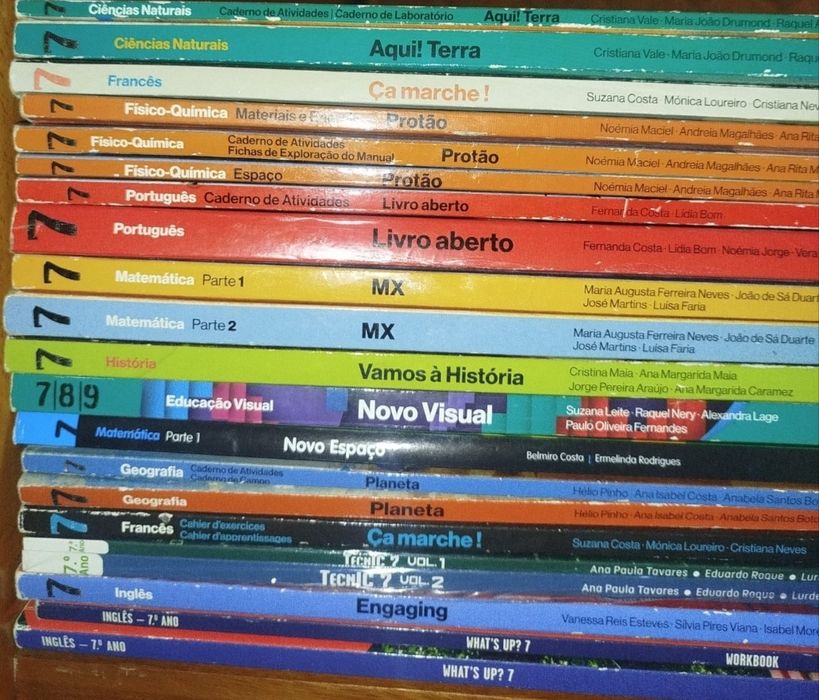 Livros escolares 5º 7º, 8º e 9º ano – bom estado