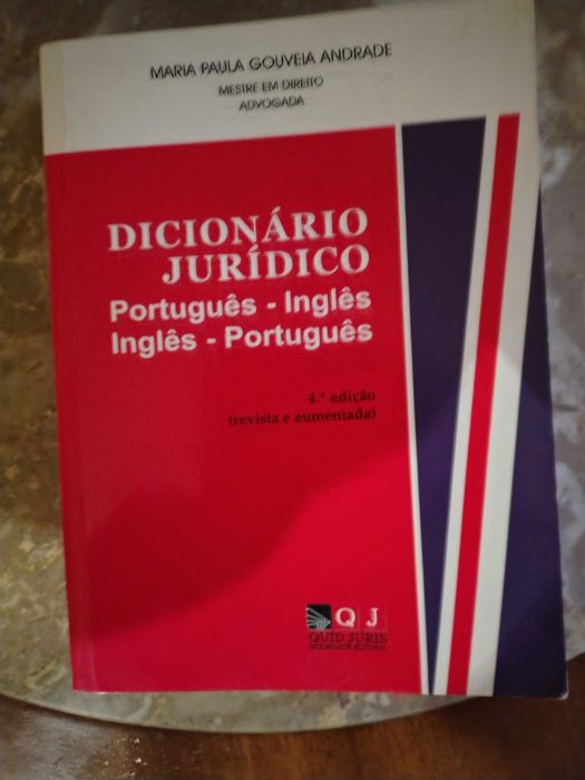 Dicionário jurídico português - inglês / inglês - português