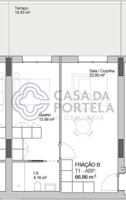 APARTAMENTO T1 - Monsanto Lofts