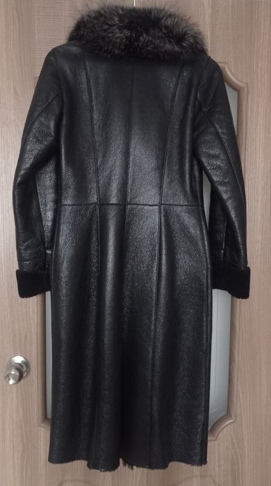 Дублёнка женская натуральная чёрная 44 р. Турция