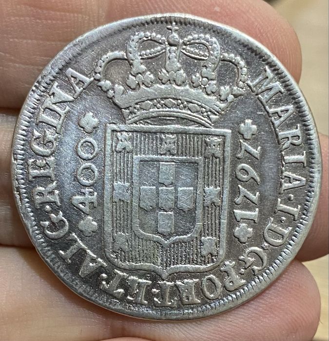Moeda 1679 - D. MARIA I - Cruzado 480 Reis 1797 Prata