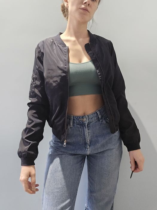 Kurtka bomberka letnia jesienna granatowa only damska s