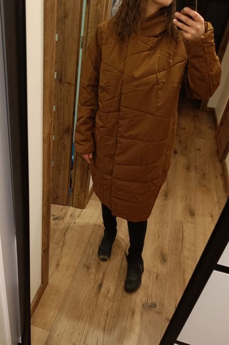 Kurtka pikowana 44 2XL brązowy