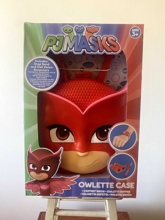 PJ Masks Owlette - Suitcase + Binoculars + Bracelet - New and Sealed!64730237575682120